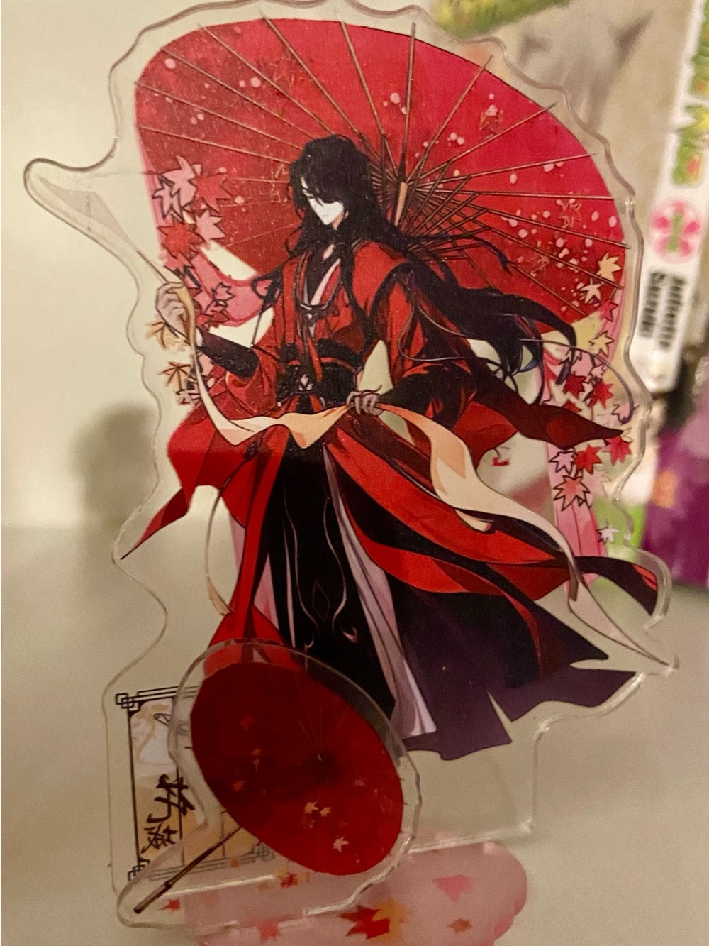 Red Anime Figure Acrylic Stand - Brand